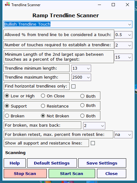 Chart-Trendline-Scanner