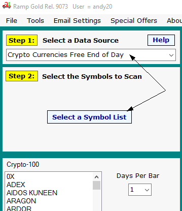 crypto currency pattern recognition scanner