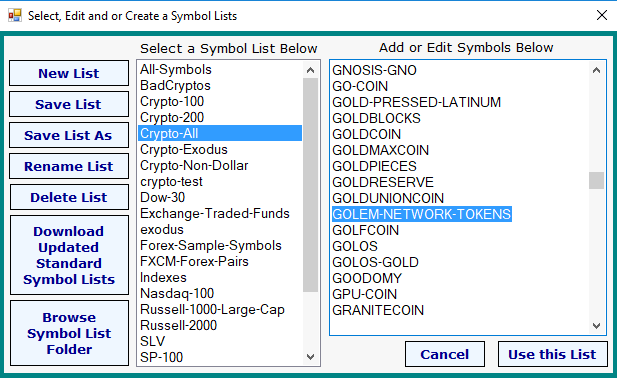 crypto currency pattern recognition scanner