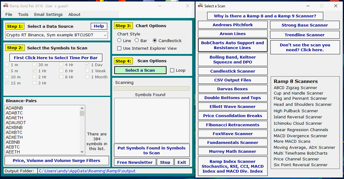 Chart Pattern Recognition Scanner